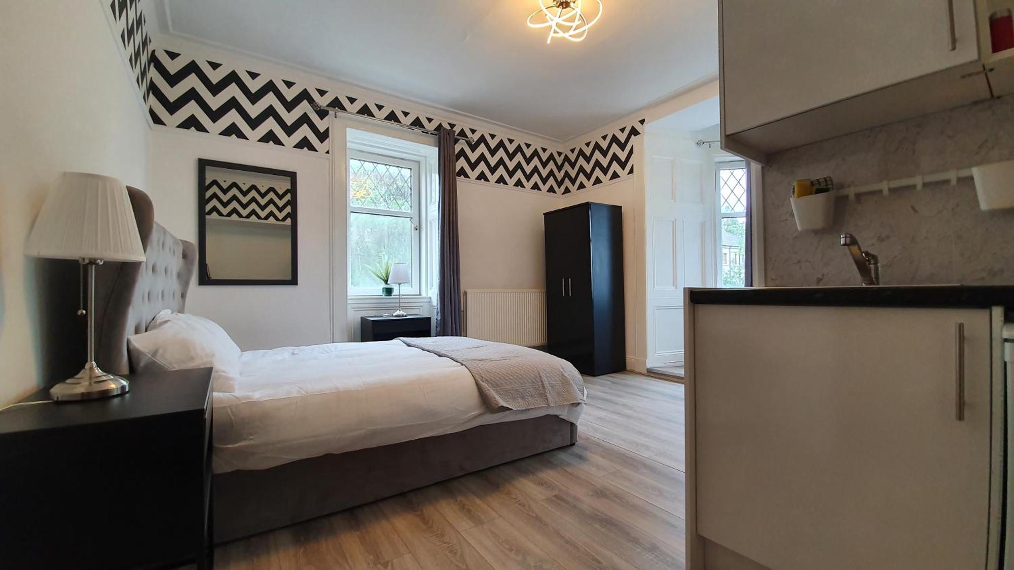 Bemersyde Villa-Studios Glasgow Habitación foto